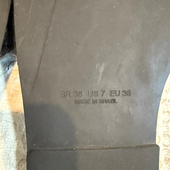 Farm Rio 7 ruffle layered crochet slide slip on sandal 2768 - Picture 3 of 8